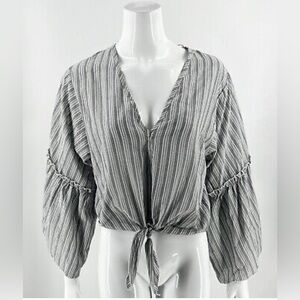 Anthropologie Lavender Field Bell Sleeve Top